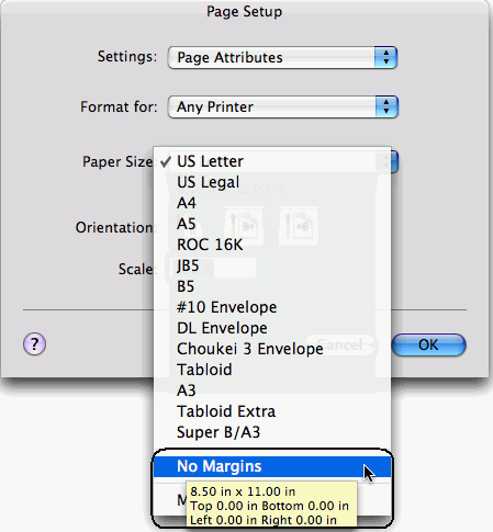 Create a Receipt Size for Printing Safari/Chrome on Mac OS X